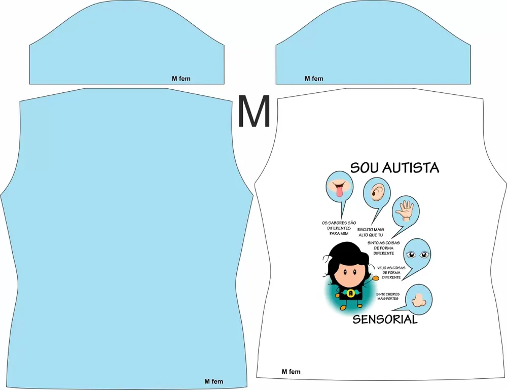 Camisa Autismo | Autismo | APAE Modelo 11