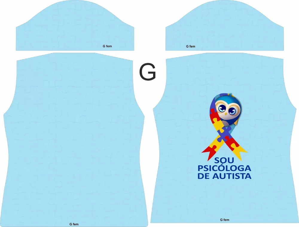 Camisa Autismo | Autismo | APAE Modelo 09