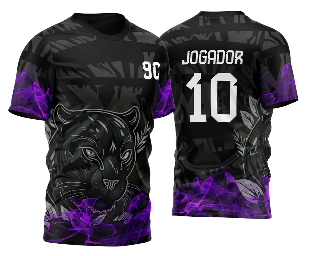 Arte Vetor Camisa Jersey Pantera Negra