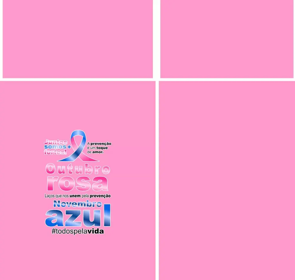 Camisa Outubro Rosa Novembro Azul 2023 M9