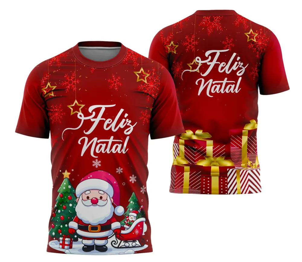Camisa Feliz Natal 2025 Modelo 07