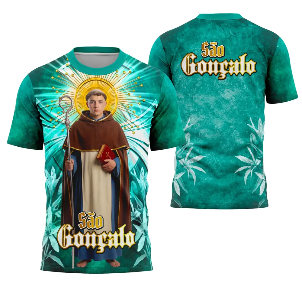Arte Camisa Devota São Gonçalo Católica