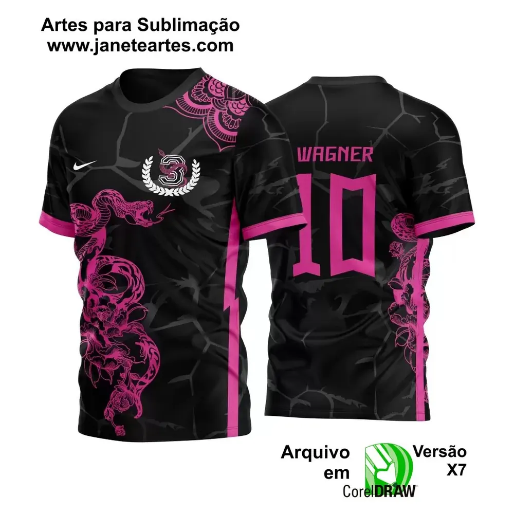 Template Camisa Cobra Serpente Conceito 2023 - Vetor