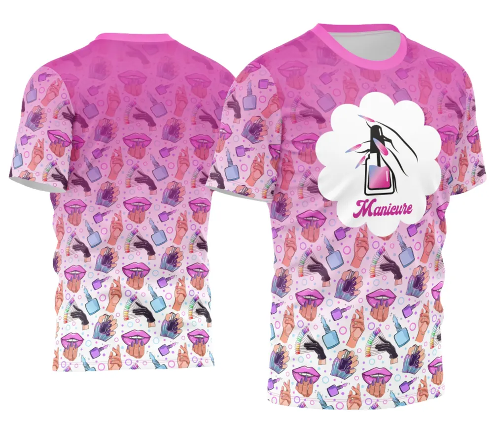 Arte Camisa Manicure - Profissão Modelo 12