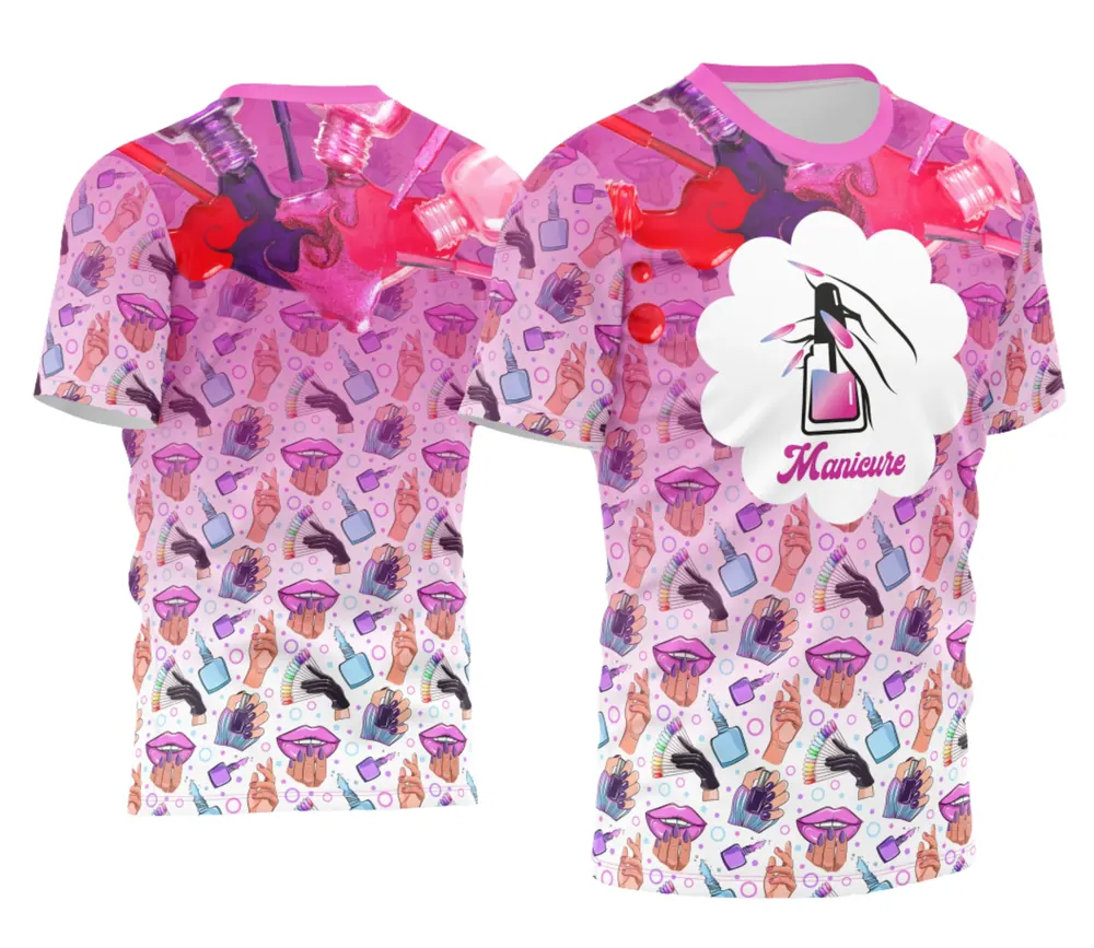 Arte Camisa Manicure - Profissão Modelo 07