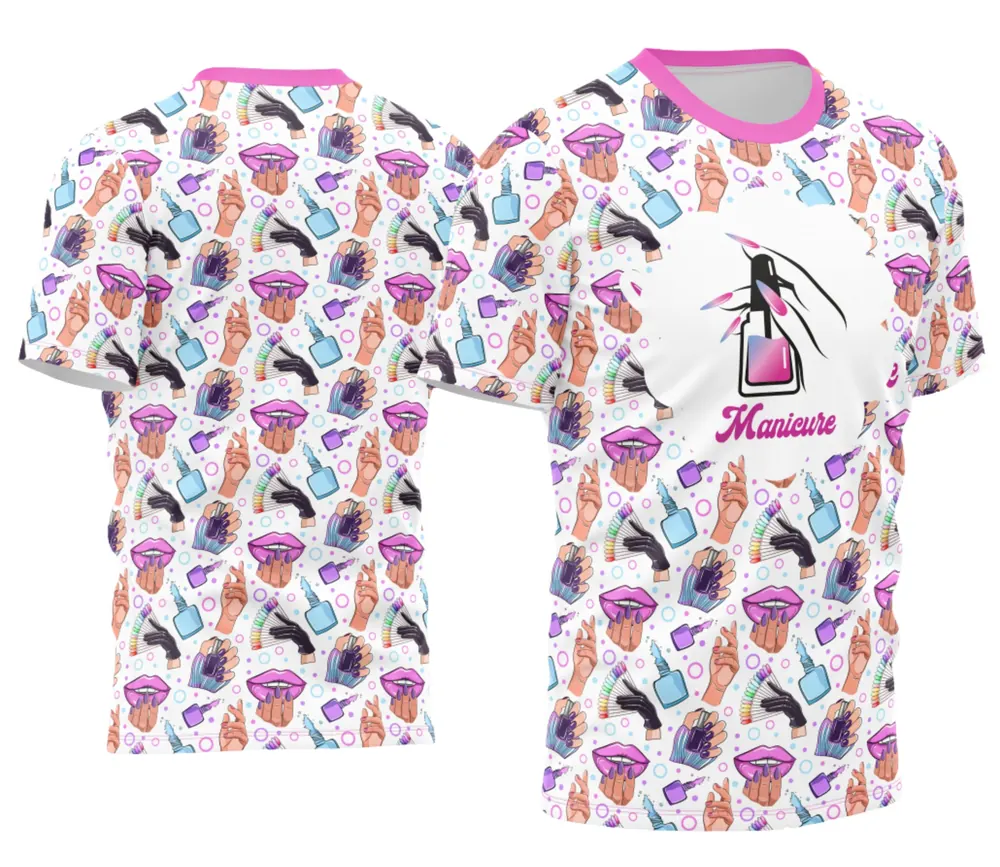 Arte Camisa Manicure - Profissão Modelo 04