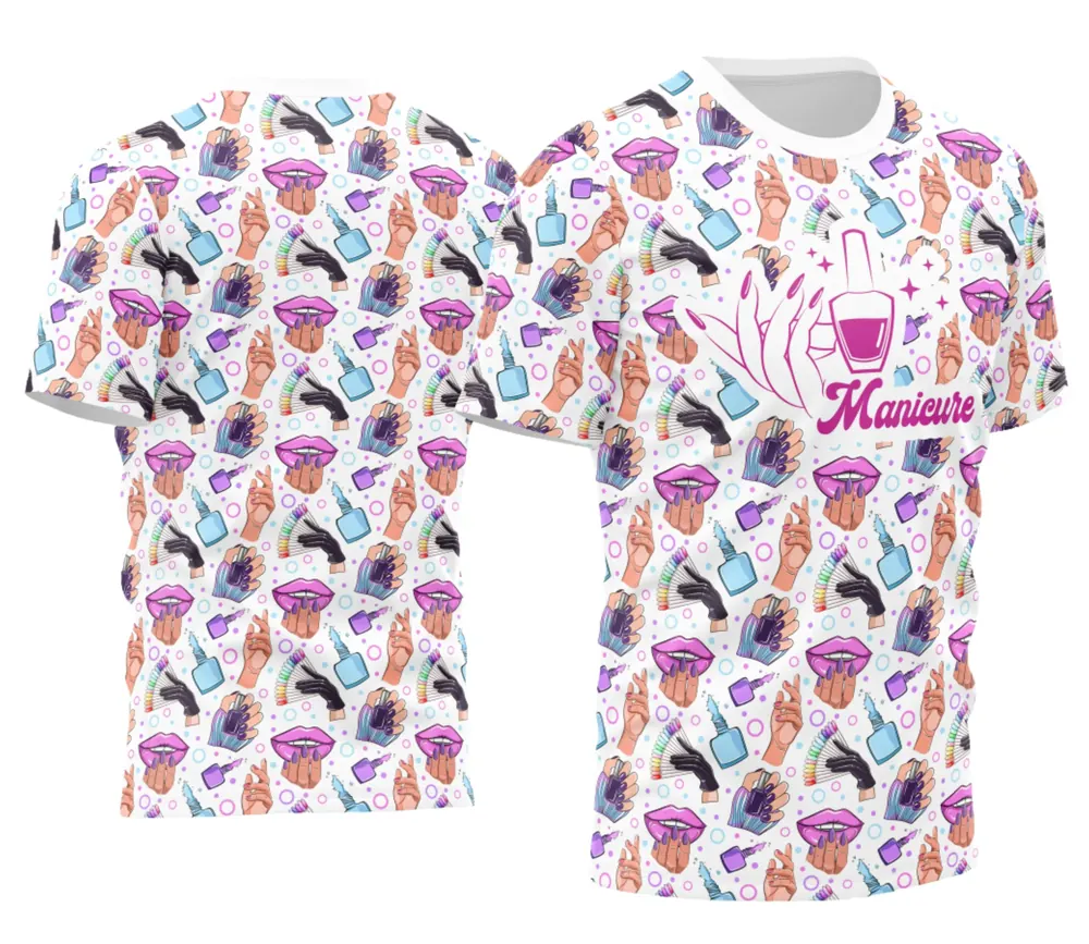 Arte Camisa Manicure - Profissão Modelo 14