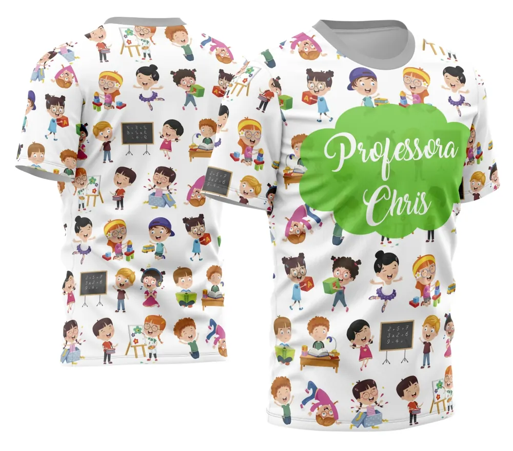Camisa Professora Personalizada Modelo 32