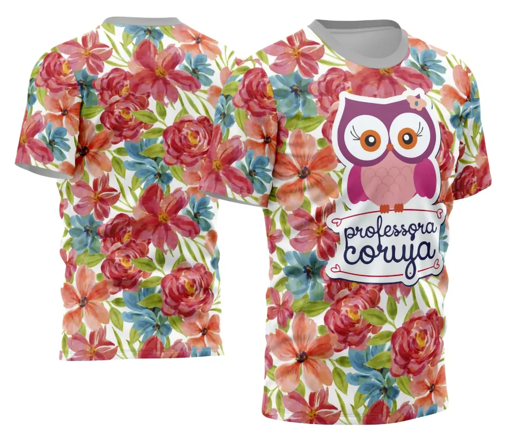 Camisa Professora Personalizada Modelo 27