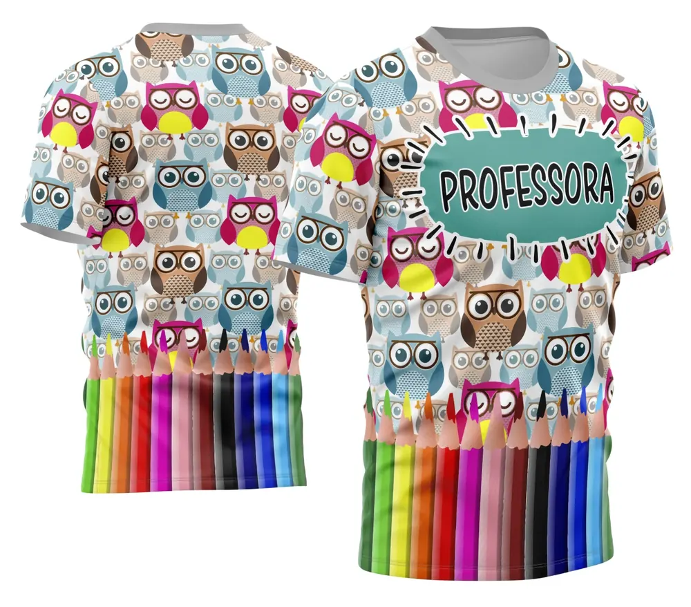 Camisa Professora Personalizada Modelo 28