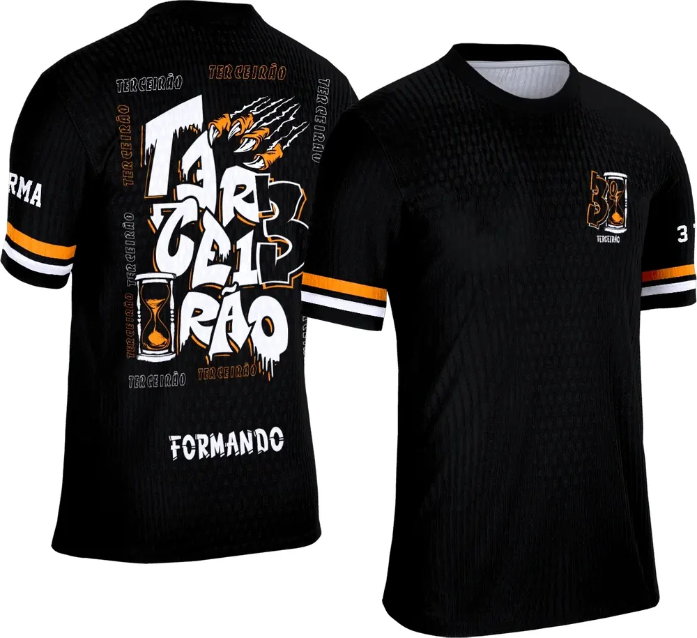 Arte Camisa Terceirão Grafite Ampulheta Garra