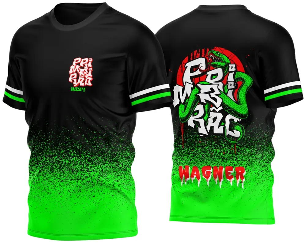 Arte Vetor Camisa Primeirão 2024 Cobra Verde Modelo 02