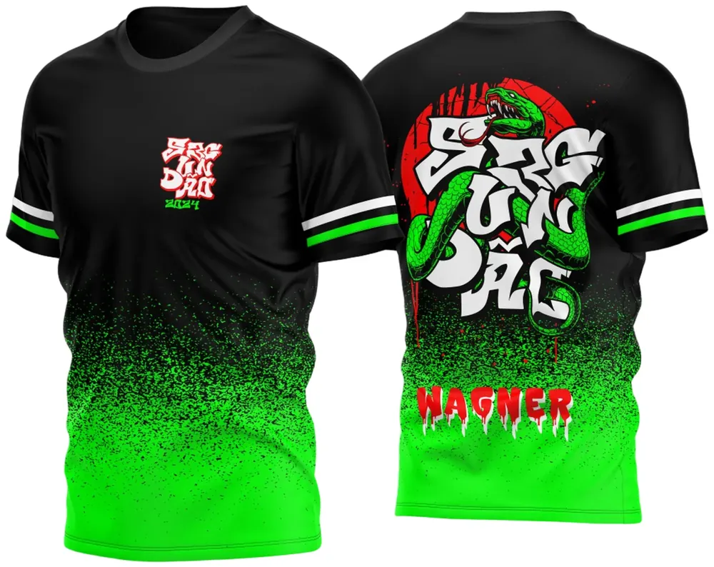 Arte Vetor Camisa Segundão 2024 Cobra Verde Modelo 02