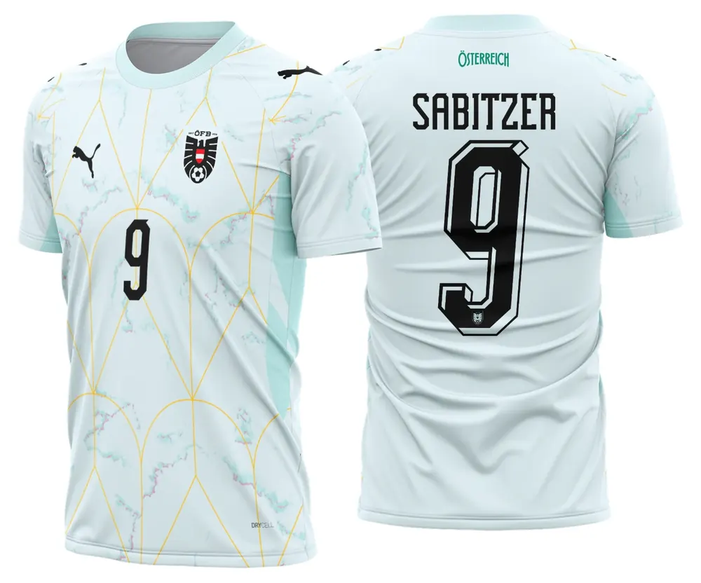 Arte Camisa Austria Reserva 2026 - 2028