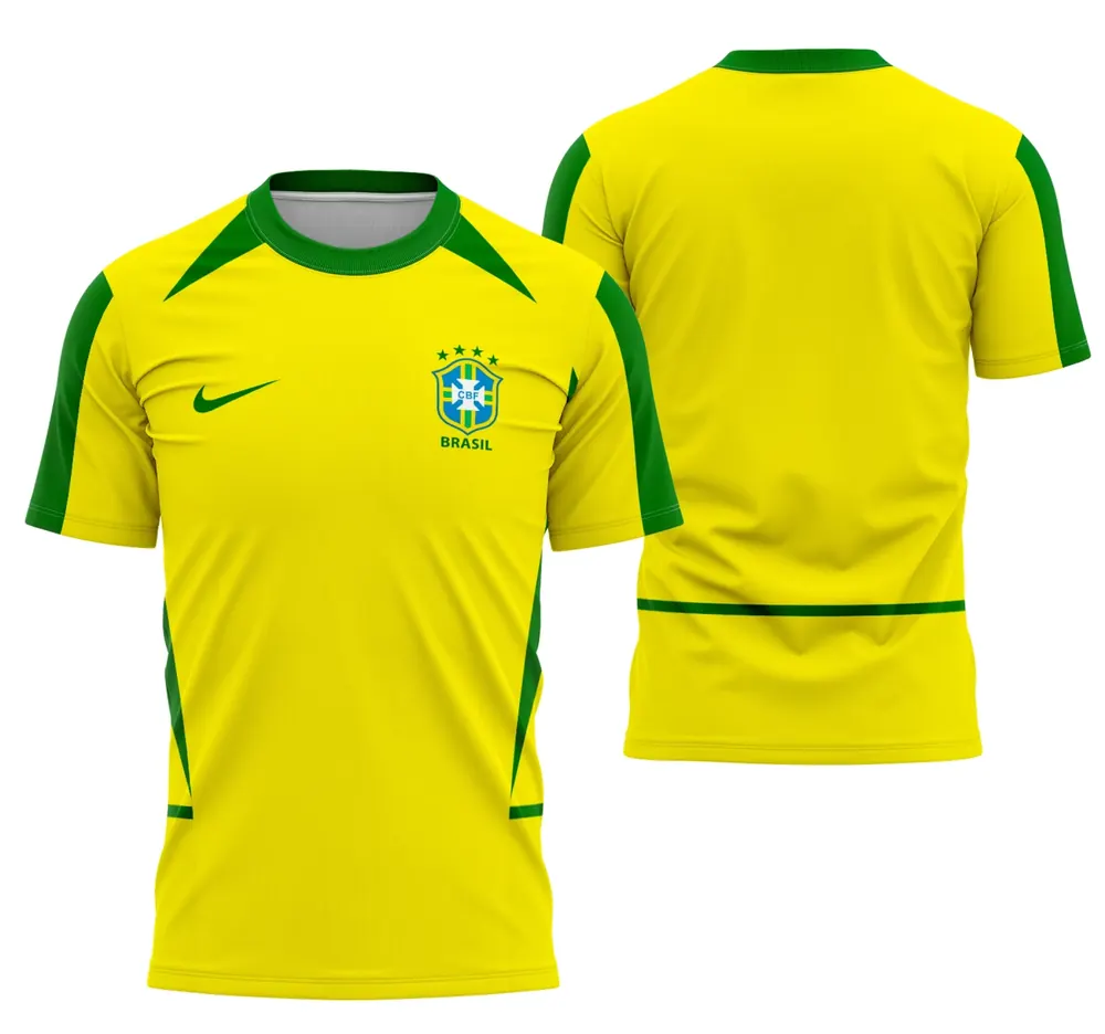 Camisa Brasil Local 2002 - Modelo 1