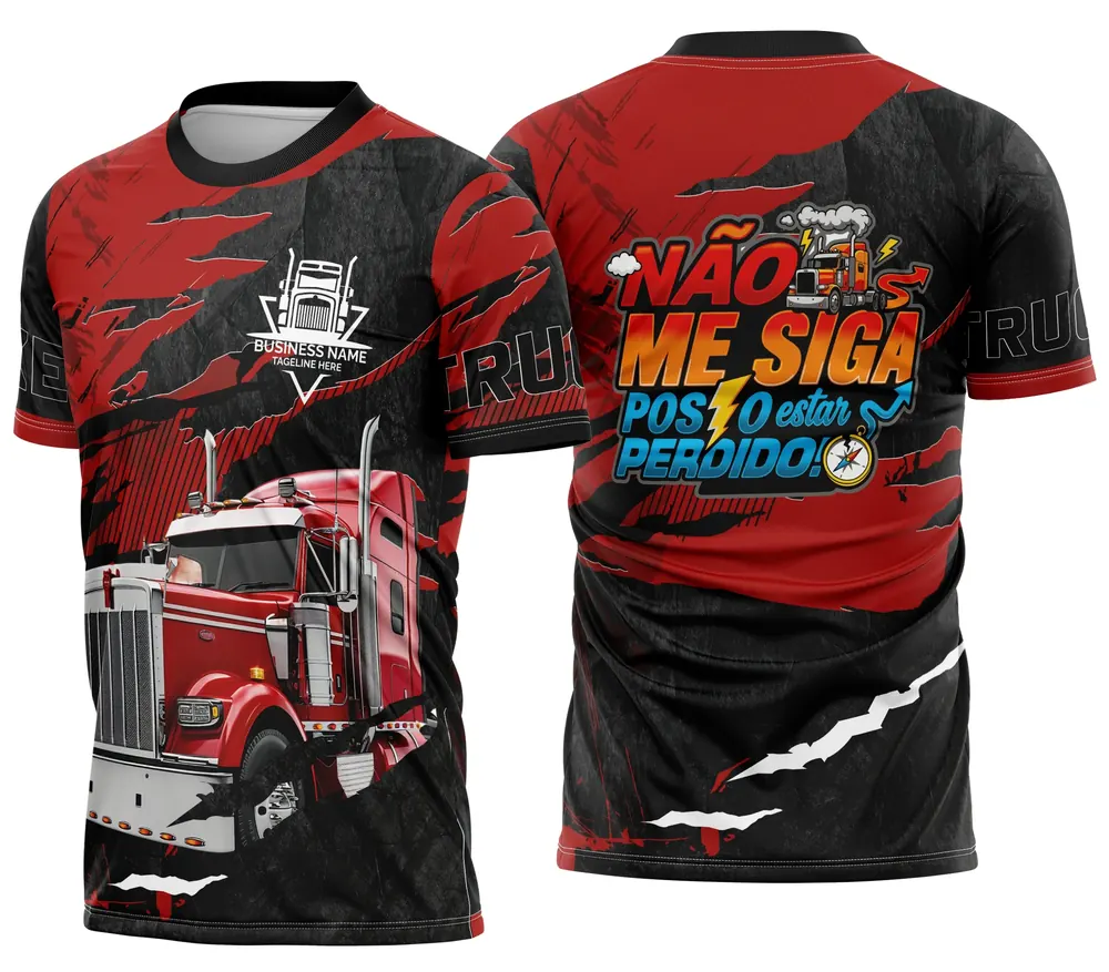 Arte Camisa Caminhoneiro Personalizada Modelo 03