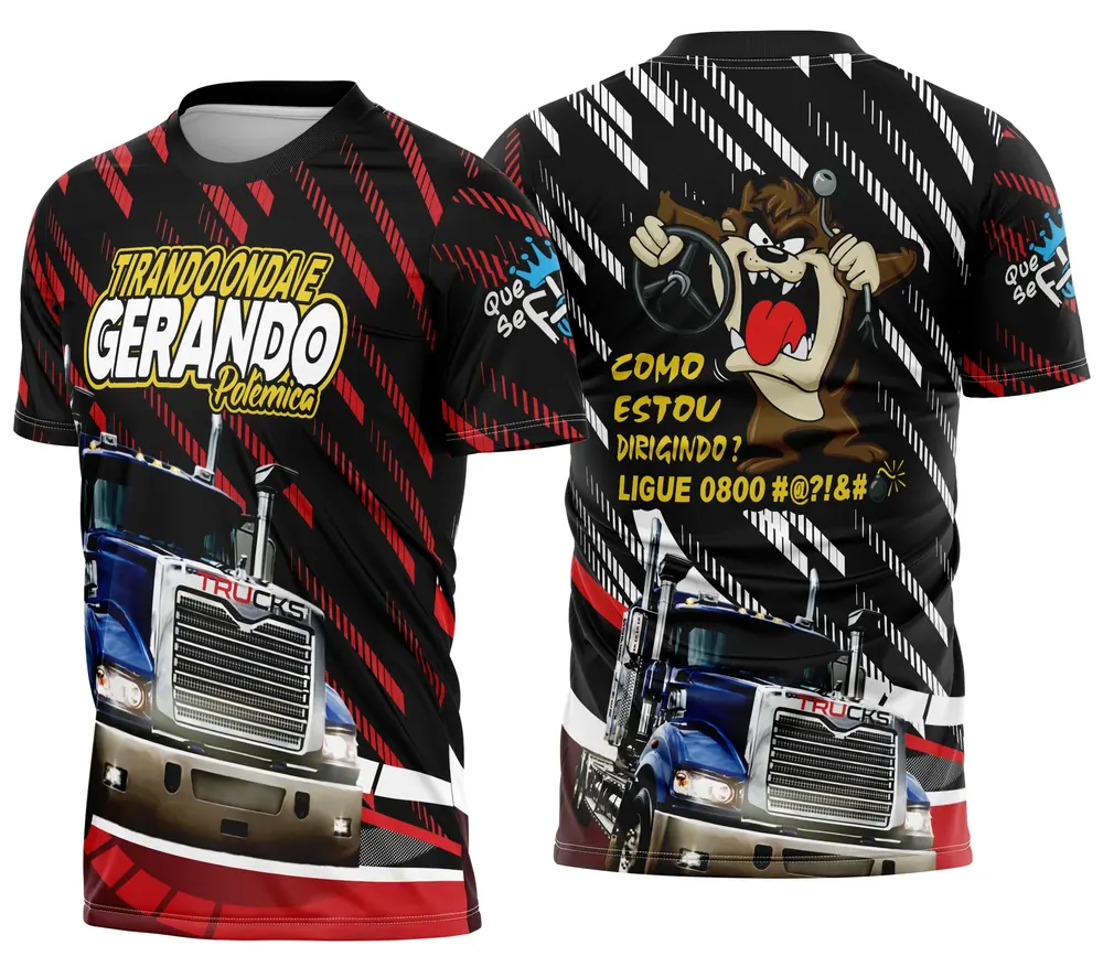 Arte Camisa Caminhoneiro Personalizada Modelo 02