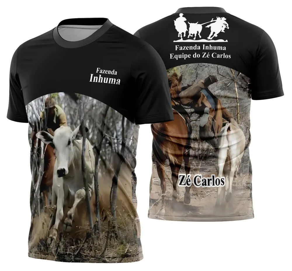 Camisa Cavalgada Vaquejada Cavalo Modelo 05
