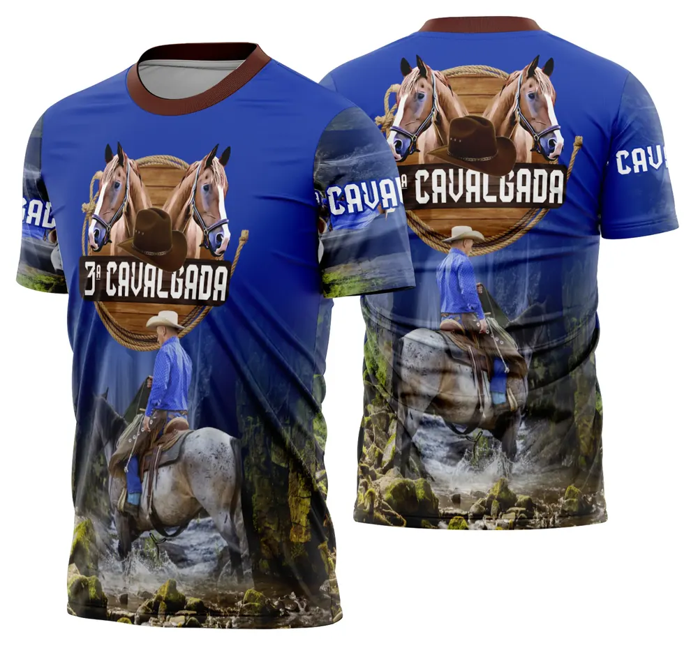 Camisa Cavalgada Vaquejada Cavalo Modelo 40