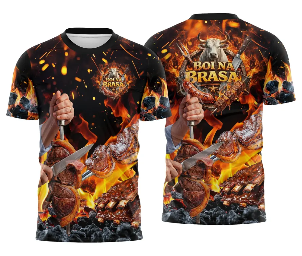 Camisa Churrascaria Carne Modelo 03