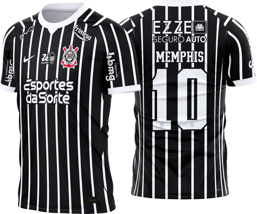 Arte Camisa Corinthians Reserva 2026-27