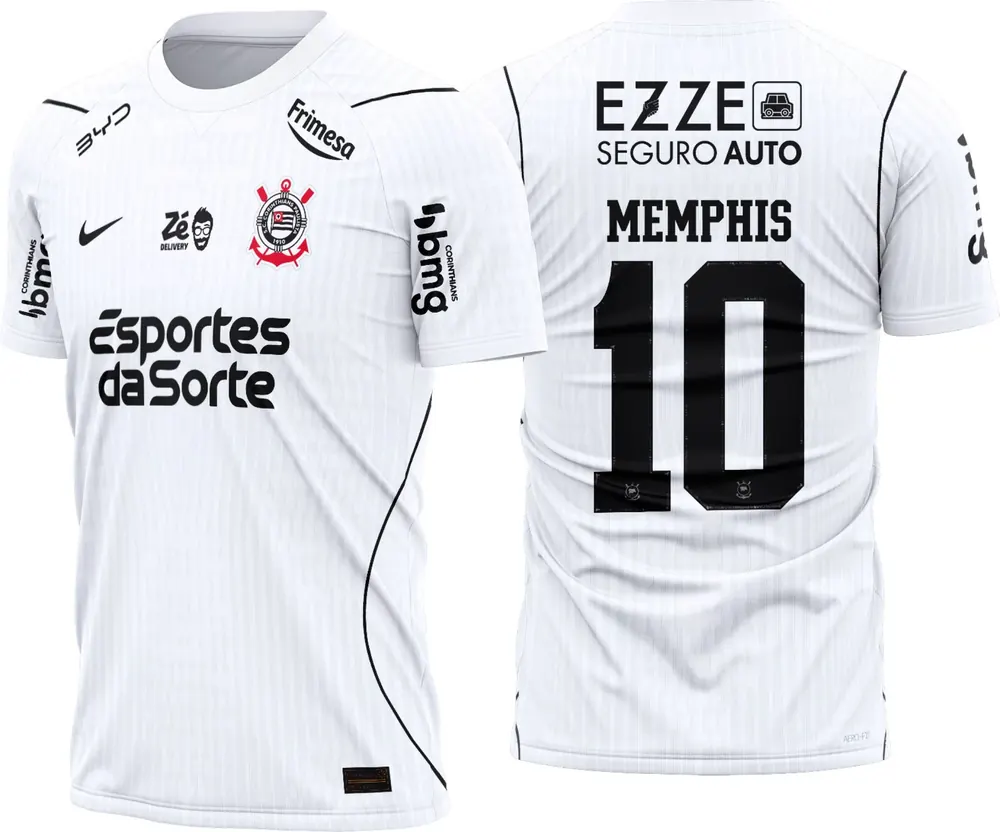 Arte Camisa Corinthians Titular 2026-27