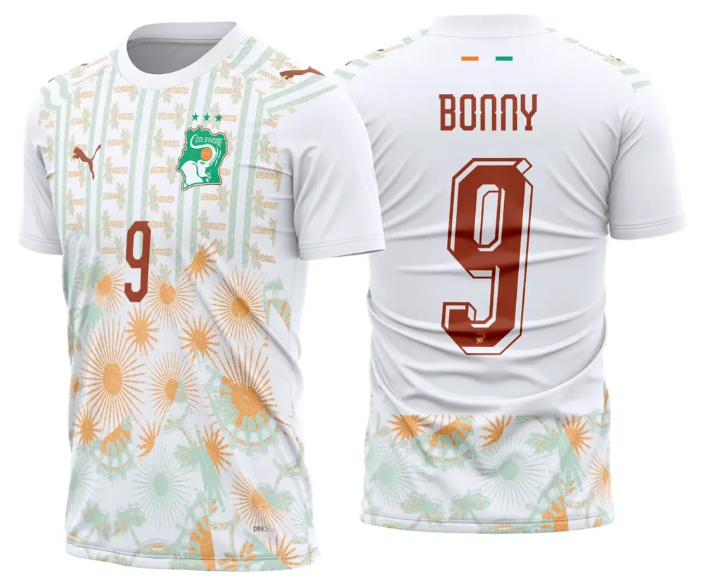 Arte Camisa Costa do Marfim Reserva 2026 - 2028