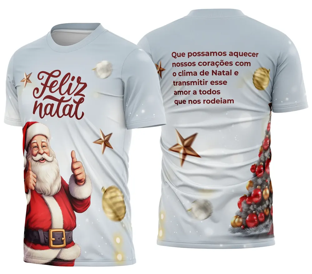 Camisa de Natal Natalina Festiva Modelo 04