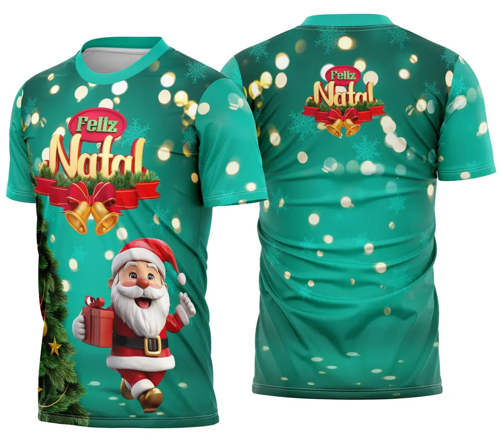 Camisa de Natal Natalina Festiva Modelo 08