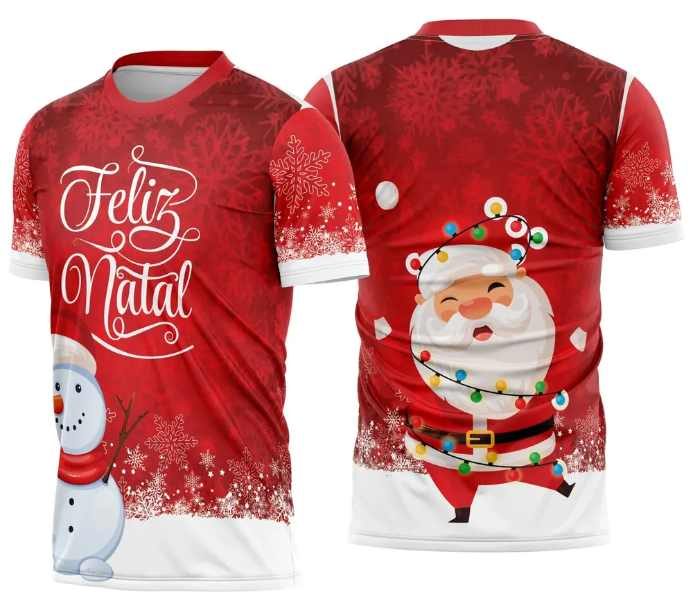 Camisa de Natal Natalina Festiva Modelo 16