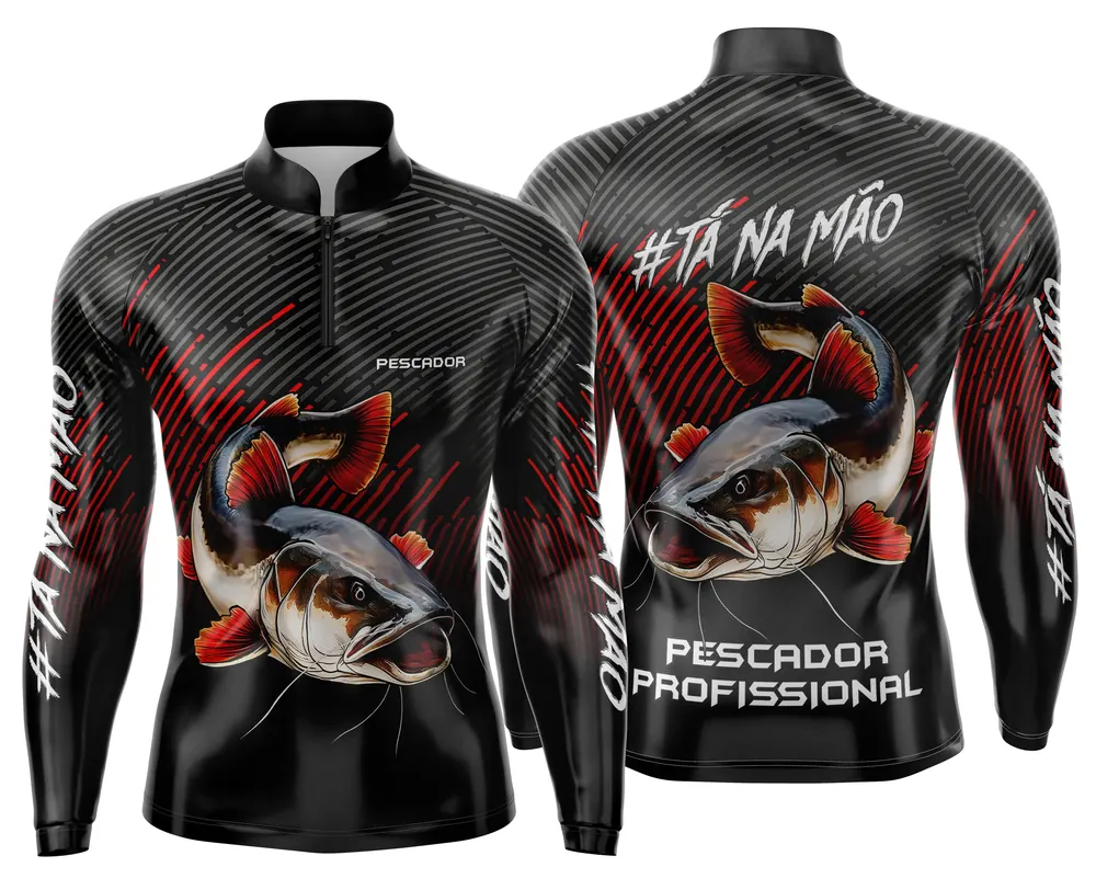 Arte Estampa Camisa de Pesca Esportiva Personalizada Modelo 13