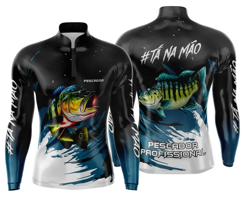 Arte Estampa Camisa de Pesca Esportiva Personalizada Modelo 20
