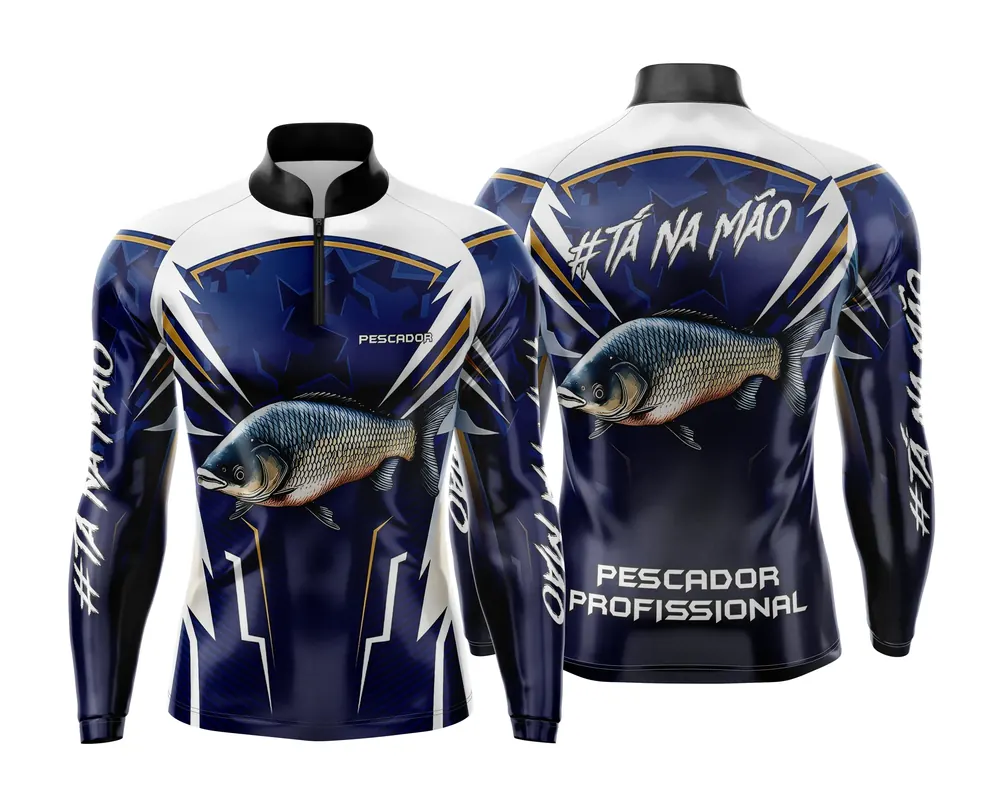 Arte Estampa Camisa de Pesca Esportiva Personalizada Modelo 31