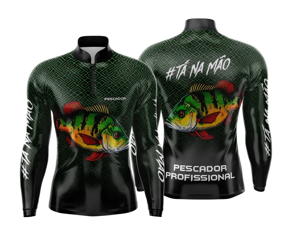 Arte Estampa Camisa de Pesca Esportiva Personalizada Modelo 51