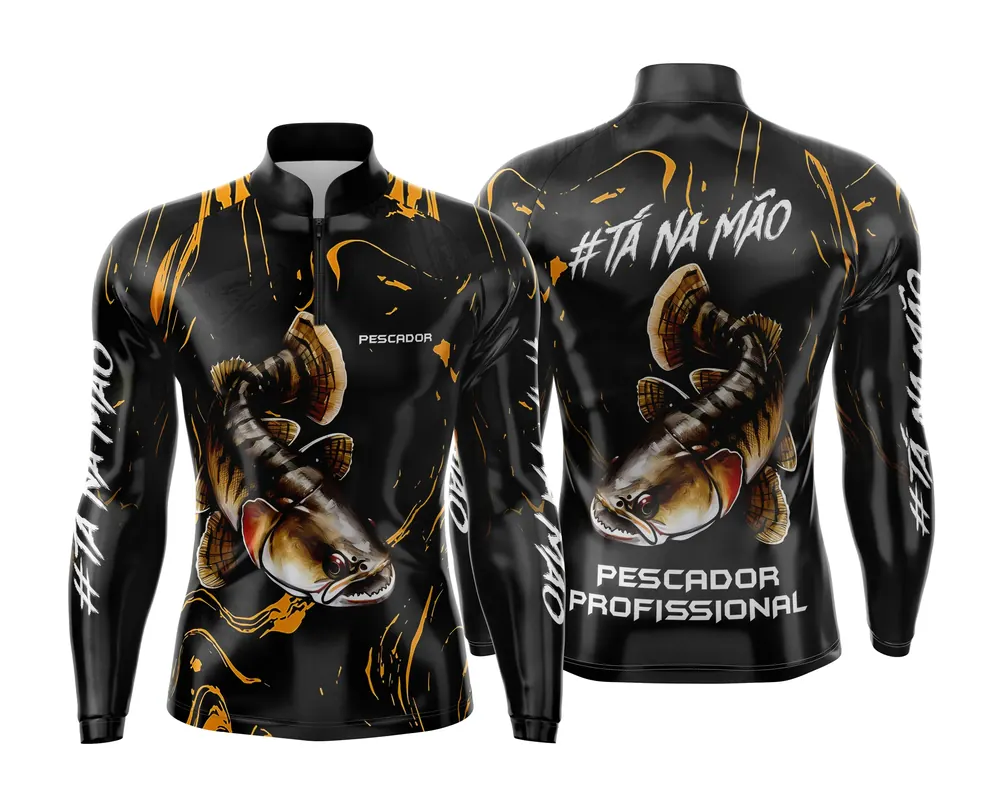 Arte Estampa Camisa de Pesca Esportiva Personalizada Modelo 33