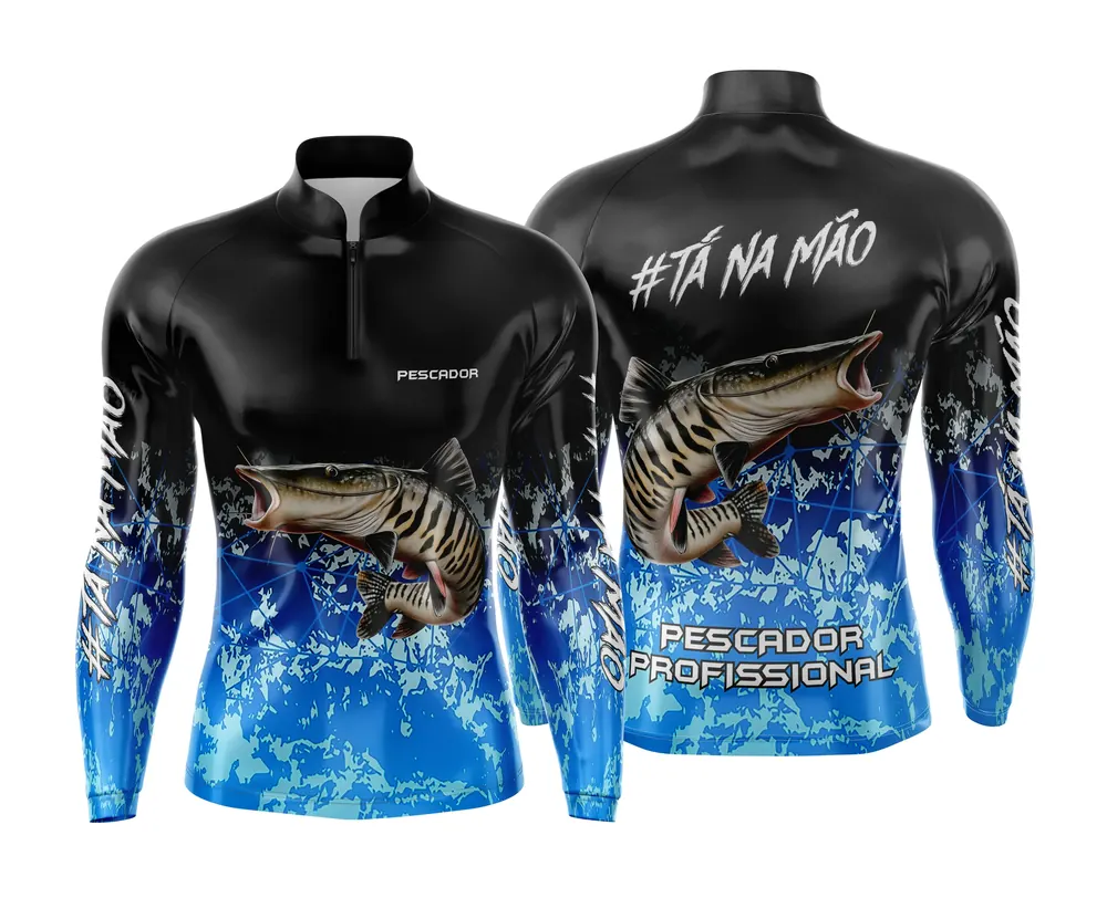 Arte Estampa Camisa de Pesca Esportiva Personalizada Modelo 30