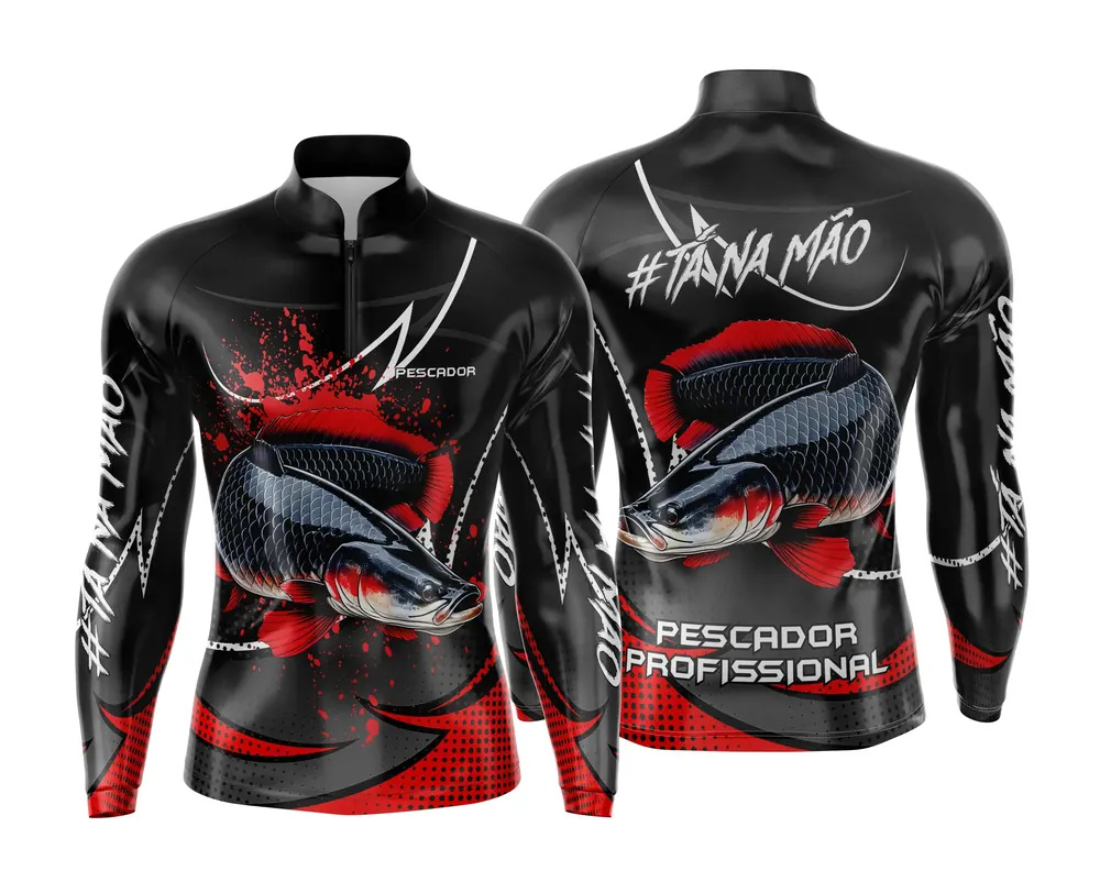 Arte Estampa Camisa de Pesca Esportiva Personalizada Modelo 47