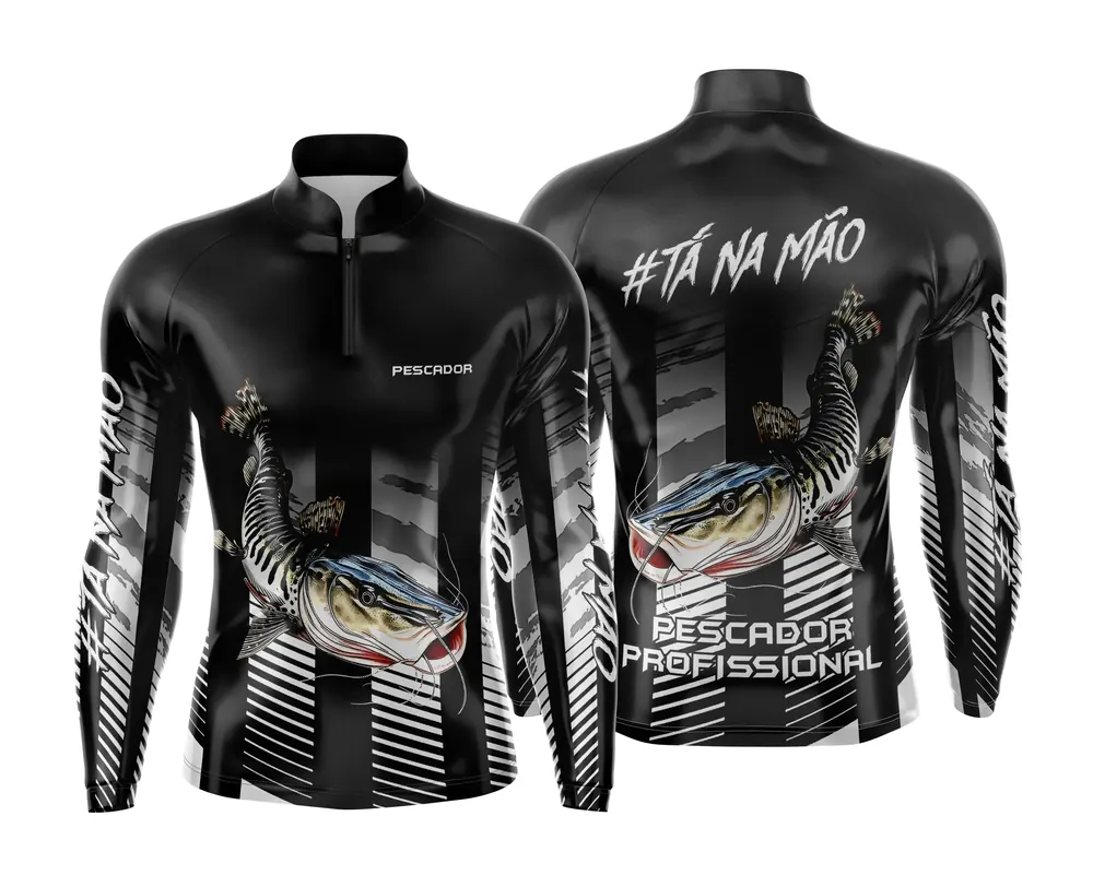 Arte Estampa Camisa de Pesca Esportiva Personalizada Modelo 29