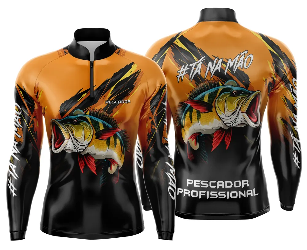 Arte Estampa Camisa de Pesca Esportiva Personalizada Modelo 21