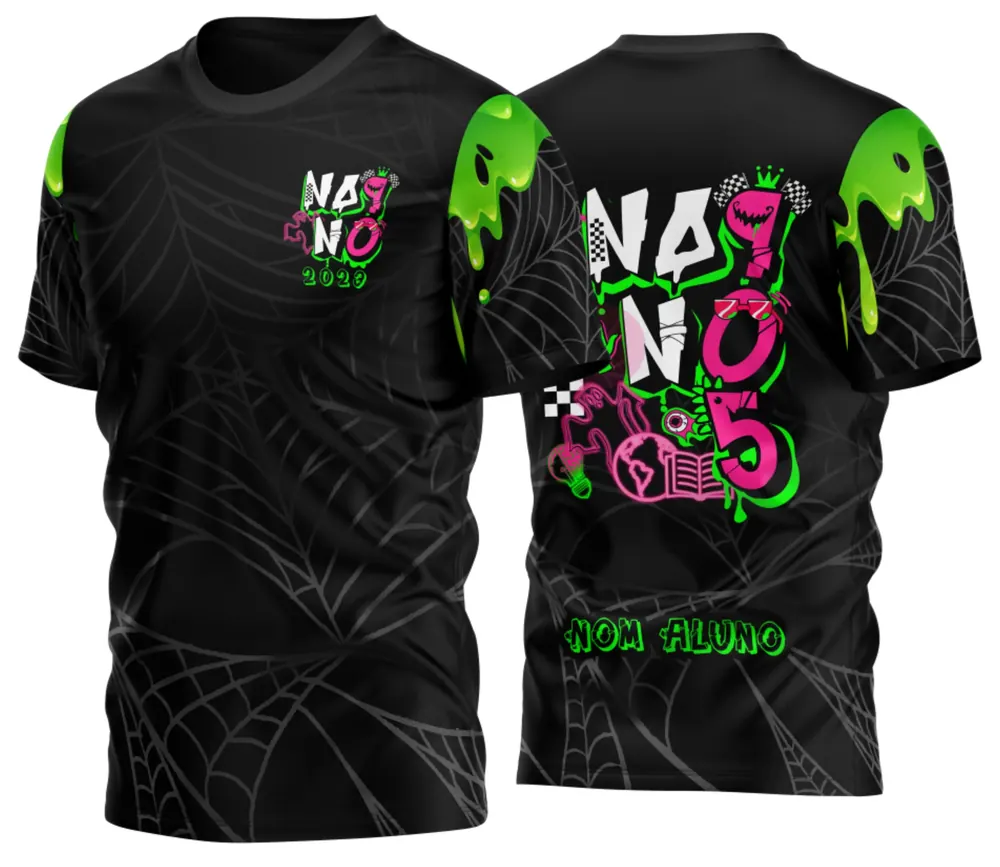 Camisa Formandos 9 Nono Ano Halloween