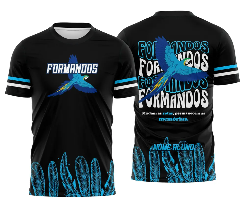Arte Camisa Formandos Arara Azul
