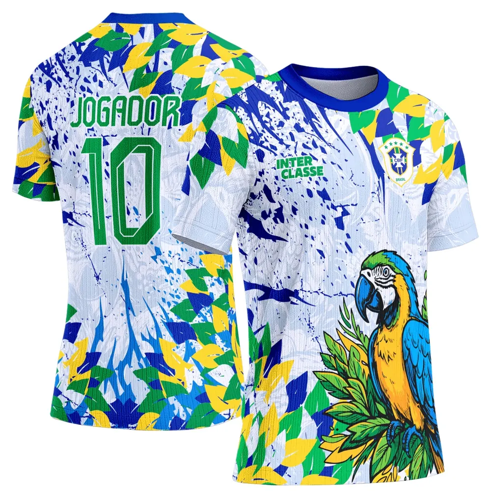 Arte Camisa Interclasse Modelo 861 Brasil Arara