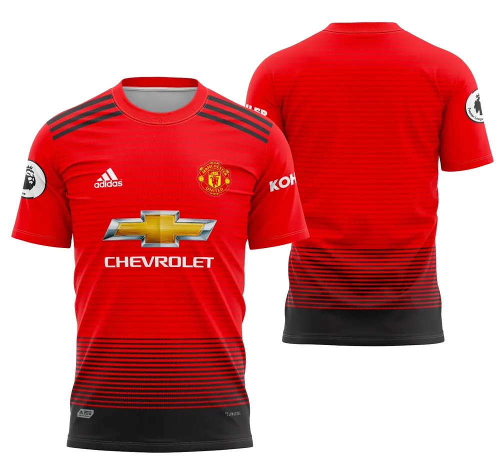 Arte Camisa Manchester United Local 2018 - 2019