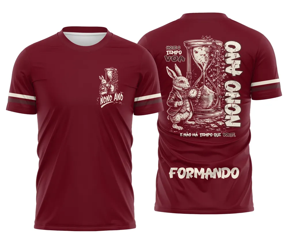 Arte Camisa Nono Ano Ampulheta Modelo 02