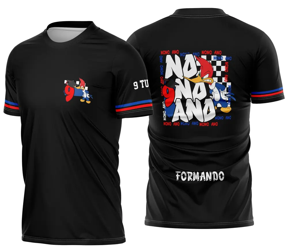 Arte Camisa Nono Ano Pica-Pau