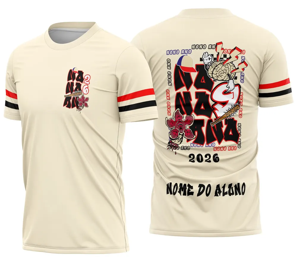 Arte Camisa Nono Ano Stranger Things Demogorgon Modelo 03