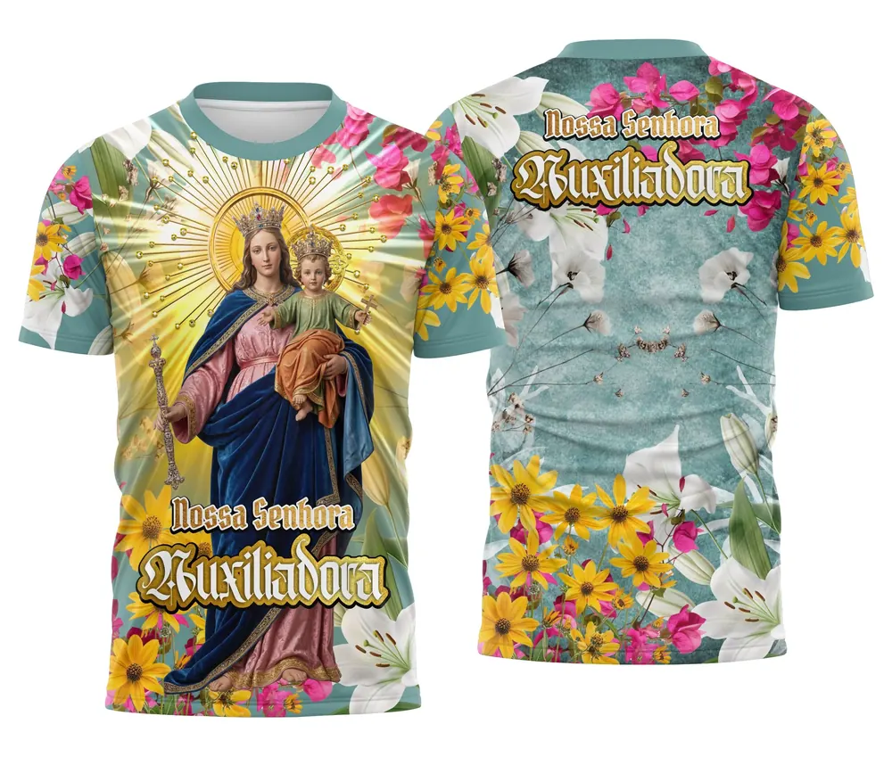 Camisa Nossa Senhora Auxiliadora - Religião