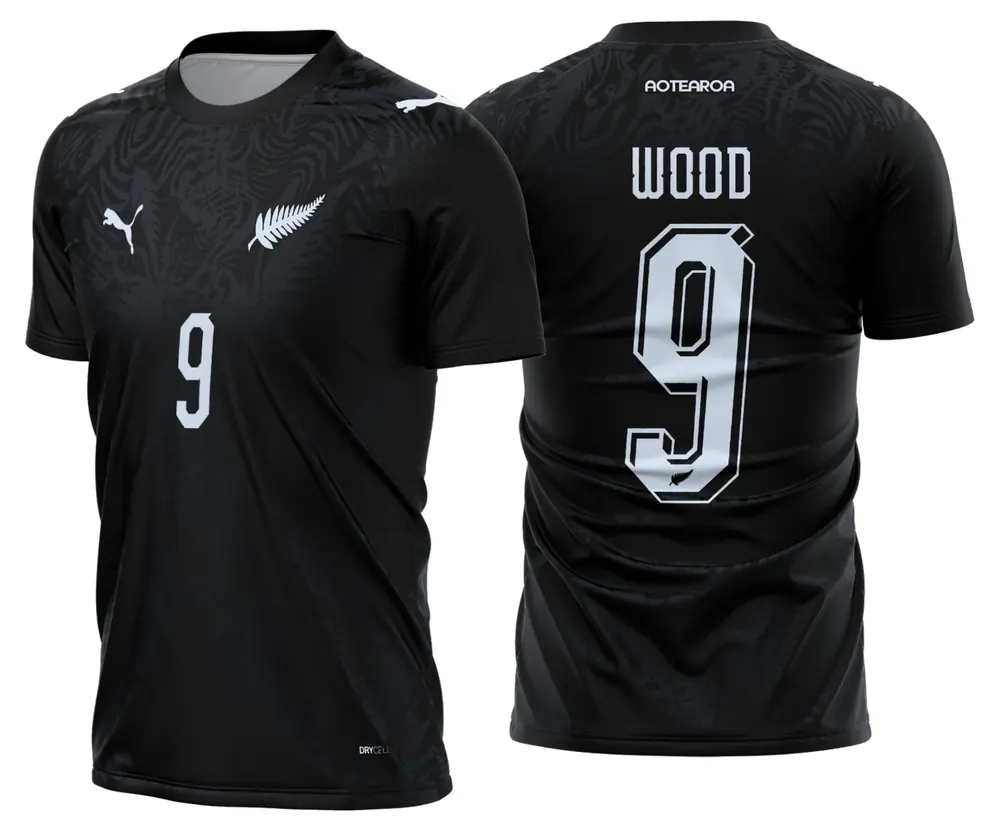 Arte Camisa Nova Zelandia Titular 2026 - 2028