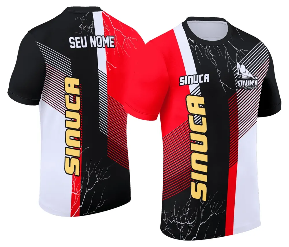 Arte Camisa Personalizada de Sinuca - Snook - Bilhar Modelo 029