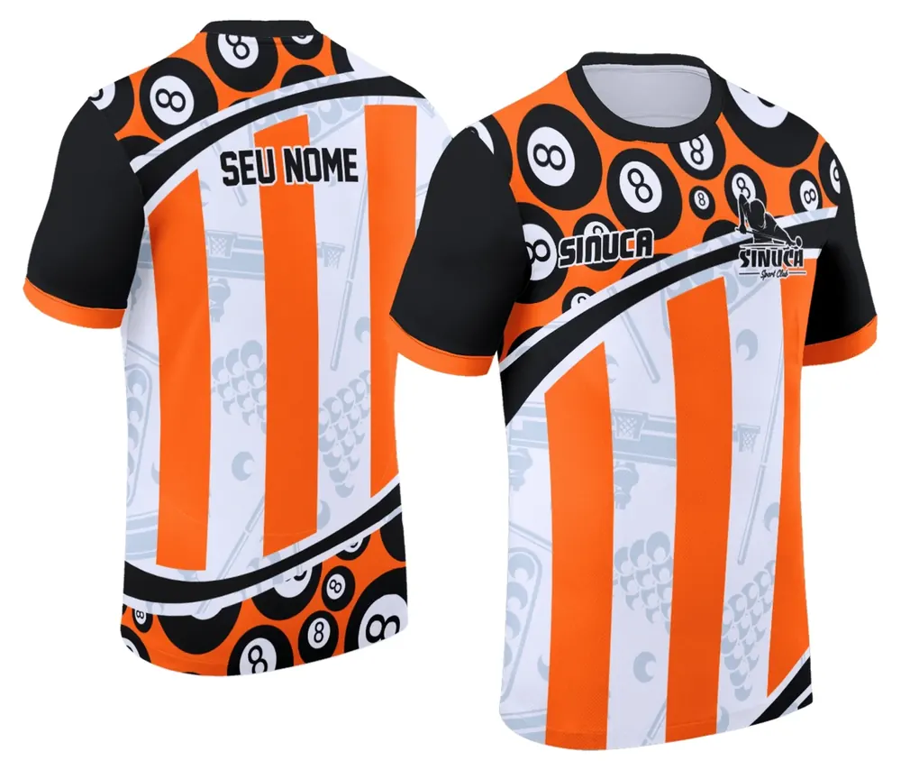 Arte Camisa Personalizada de Sinuca - Snook - Bilhar Modelo 032